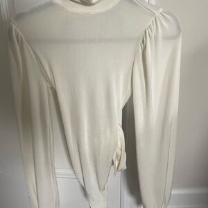 NEVER WORN TAGS FREE People Cream Long Sleeve bodysuit